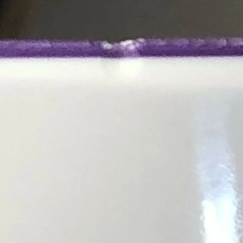 New Rae Dunn TRICK OR TREAT Melamine Mixing Bowl w/ Purple Interior Small Flaw